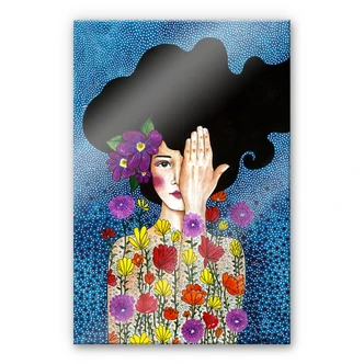 Tableau en verre acrylique Hülya - Perdre ses souvenirs 