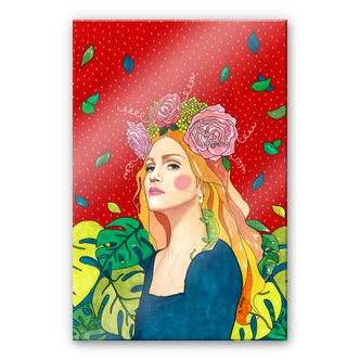 Tableau en verre acrylique Hülya - Madonna 