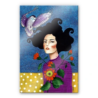 Tableau en verre acrylique Hülya - Confiance 