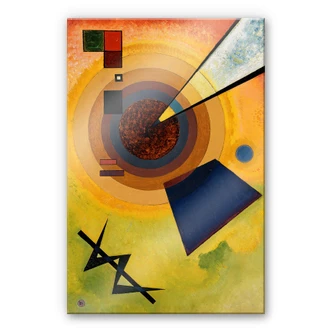 Acrylic Kandinsky - Green and Red 