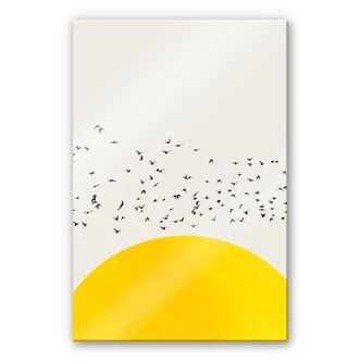 Akrylbillede Kubistika - Tusindvis af fugle 