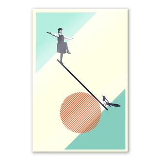 Acrylic print Léon - B is for Balance 