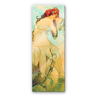 Acrylglas Mucha - Zomer 1896 