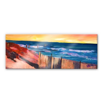 Acrylglasbild Bleichner - Die Hamptons - Panorama 