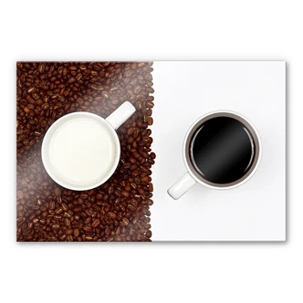 Acrylglasbild Lavsen - White Espresso 
