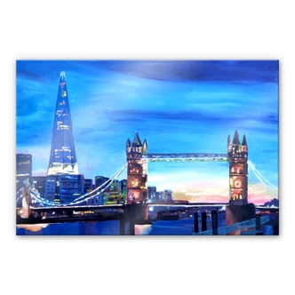 Acrylglasbild Bleichner - London Tower Bridge undThe Shard Acrylglasbild Bleichner - London Tower Bridge undThe Shard