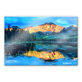 Tableau en verre acrylique - Bleichner - Canada - Le parc national Jasper 