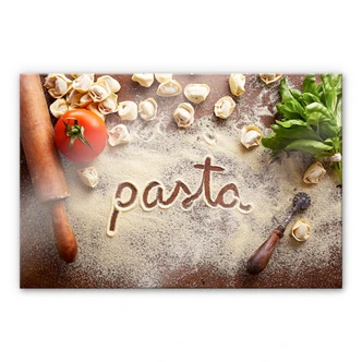 Tableau en verre acrylique Pasta - Tortellini 
