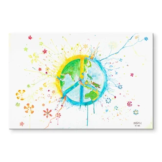 Tableau en verre acrylique - Buttafly - Peace 