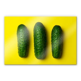 Tableau en verre acrylique Concombres aigres 