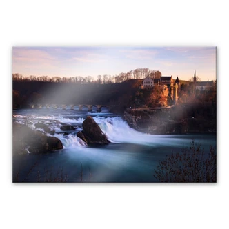 Tableau en verre acrylique Chutes du Rhin 