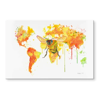 Tableau en verre acrylique - Buttafly - Bees World 