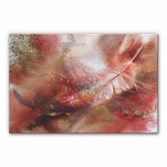 Tableau en verre acrylique - Schmucker - Plume et boule en verre 