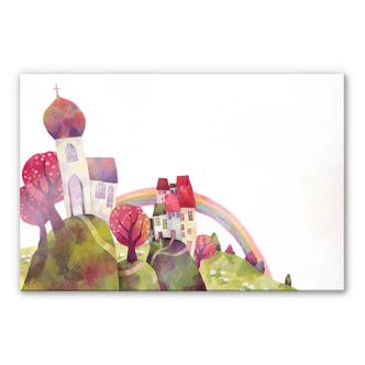 Akrylbillede Blanz - Landsbykirken 