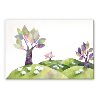 Akrylbillede Blanz - Engen med fårene 