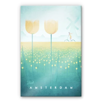 Stampa su vetro acrilico Rivers - Amsterdam 