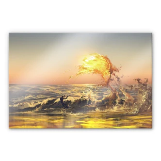 Acrylic Print Aerroscape - Fire Surfer 