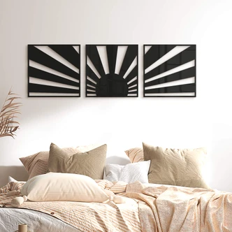 Wanddecoratie Boho Sunset (3-delig) 
