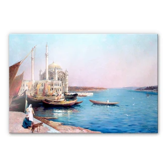 Acrylglasbild Dellepiane - An den Ufern des Bosporus Acrylglasbild Dellepiane - An den Ufern des Bosporus