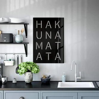 Wanddecoratie Plexiglas Hakuna Matata 