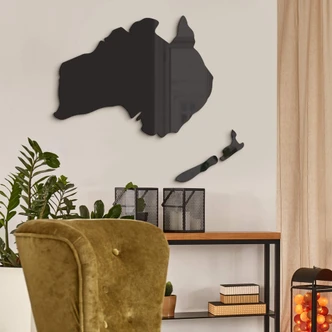 Wanddecoratie Kaart Australie & Nieuw Zeeland 