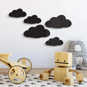 Wanddecoratie Wolken (5-delige set) 