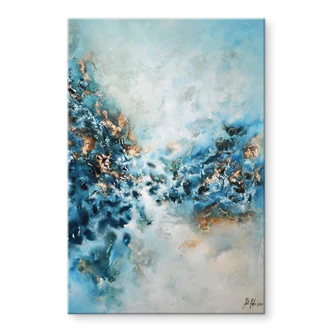 Tableau en verre acrylique Fedrau - Miracle bleu 