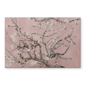 Tableau en verre acrylique van Gogh - Amandier en fleurs rose 