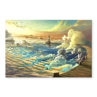 Acrylic print aerroscape - On the shore of the sky 