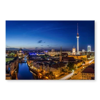 Tableau en verre acrylique Berlin Panorama 
