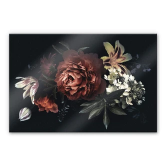 Plexiglas - Boeket Bloemen 