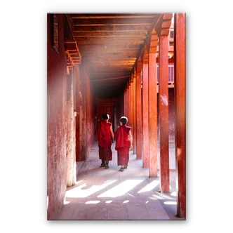 Plexiglas Colombo - Monniken in Nepal Plexiglas Colombo - Monniken in Nepal