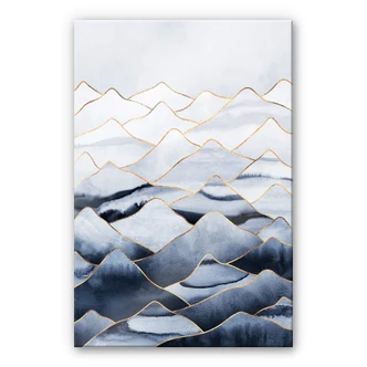 Acrylglasbild Fredriksson - Die Berge 