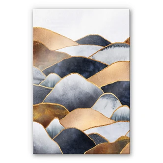 Stampa su vetro acrilico Fredriksson - Golden Hills 