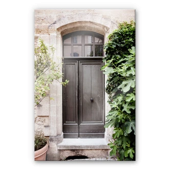 Acrylic print Hugonnard - Antique wooden door 