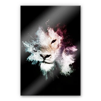 Acrylic Glass Hugonnard - Wild Explosion: Lion 