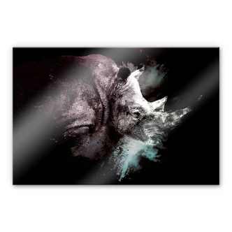 Acrylic print Hugonnard - Wild Explosion: Rhinoceros 