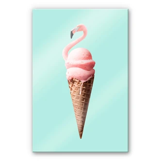 Acrylglas Loose - Flamingo Ijs 