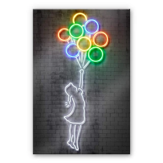 Acrylglas Mielu - Flying Balloons 