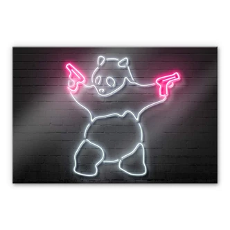 Stampa su vetro acrilico Mielu - Panda 