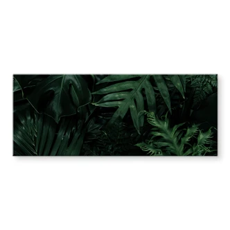 Tableau en verre acrylique Jungle vert foncé 