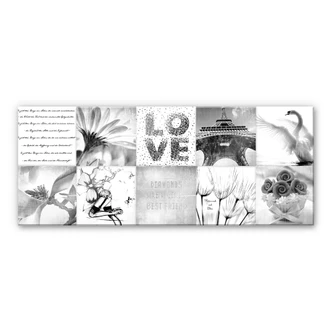 Acrylglasbild Impressions of a girly Life - Panorama Acrylglasbild Impressions of a girly Life - Panorama