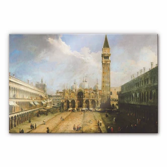 Acrylglasbild Canaletto - Die Piazza San Marco 