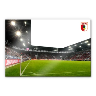 Acrylglasbild FC Augsburg Stadion Eckfahne 