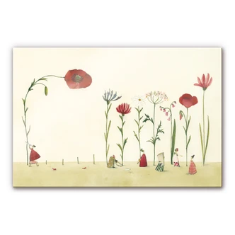 Tableau en verre acrylique Leffler - graines de fleurs 