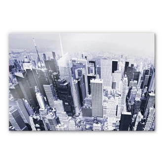 Acrylglasbild Manhattan Luftbild 