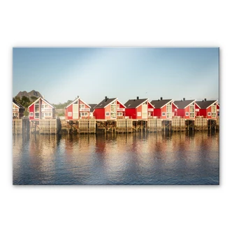 Stampa su vetro acrilico Casa vacanze al mare 