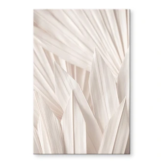 Tableau sur verre acrylique 1X Studio - Feuilles de palmier légères 