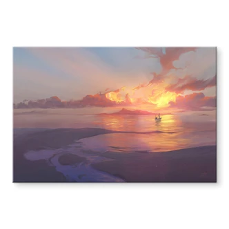 Acrylic print aerroscape - Sunset at the sea Acrylic print aerroscape - Sunset at the sea