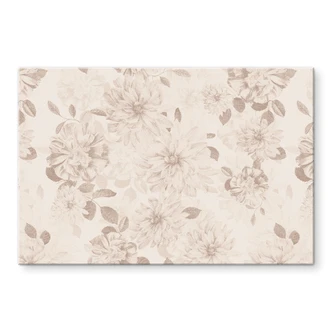 Acrylglasbild Dahlien Shabby Chic Beige - Bloomery Decor Acrylglasbild Dahlien Shabby Chic Beige - Bloomery Decor